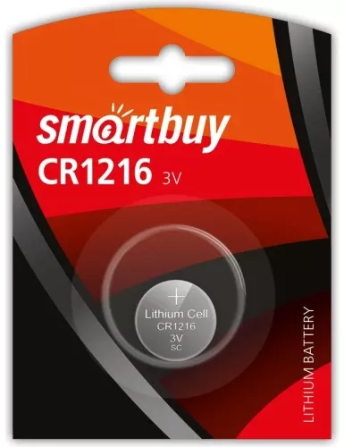 Батарейка Smartbuy CR1216/1B (SBBL-1216-1B) Батарейка Smartbuy CR1216/1B (SBBL-1216-1B)