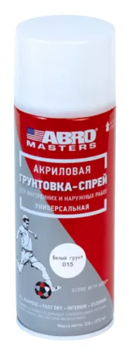 ABRO MASTERS грунтовка-спрей (белый)
