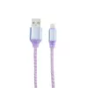 Кабель SMARTBUY USB microUSB кабель в нейлон. оплетке Socks, фиолетовый