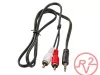 Кабель AUX AURA RCA-JA30 миниджек 3,5>2RCA, 1 метр