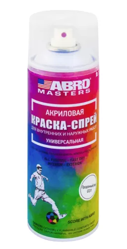 ABRO MASTERS краска-спрей (лак)
