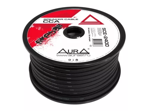 Aura SCE-2400MKII кабель акустический черный 12GA (50м) (с характеристиками)