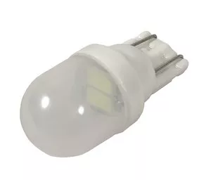 Светодиод JR Autogift Т10 (W2,1*9,5d) белая, линза 2 SMD 5630 диодов без цоколя Светодиод JR Autogift Т10 (W2,1*9,5d) белая, линза 2 SMD 5630 диодов без цоколя