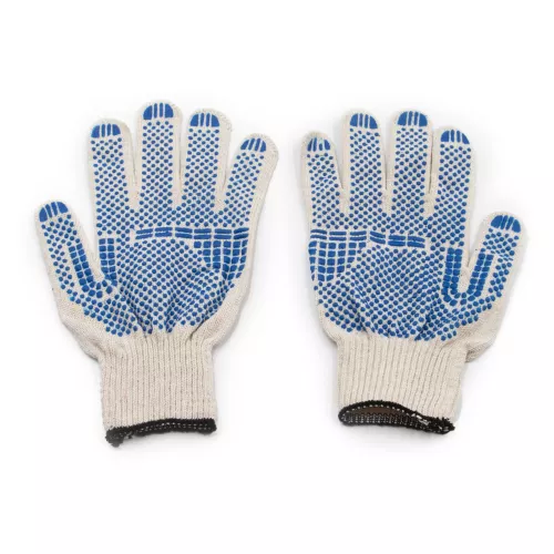 Перчатки рабочие с ПВХ 10 класс х/б 