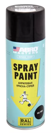 ABRO MASTERS краска-спрей (черный глубокий)