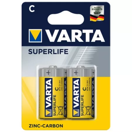 Батарейки Varta SuperLife R14 2шт.