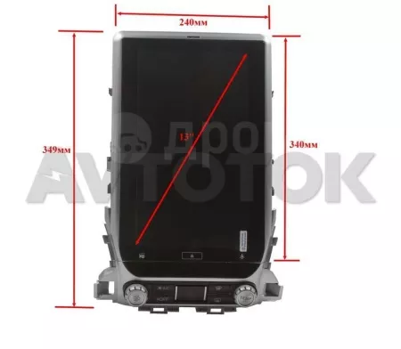 Штатная магнитола Tesla Toyota Land Cruiser 200 (2016-2018) CF-3135N