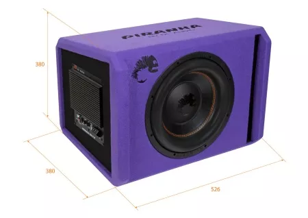 DL Audio Piranha 12A Purple активный корпусной сабвуфер