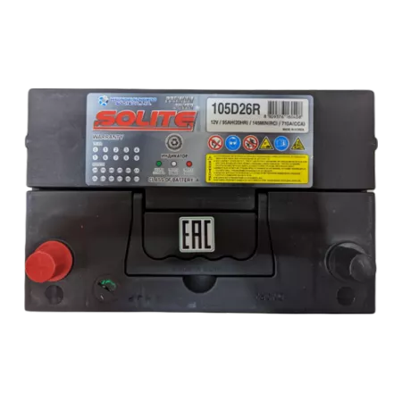 Solite Silver 105D26R 95Ач 710А аккумулятор автомобильный