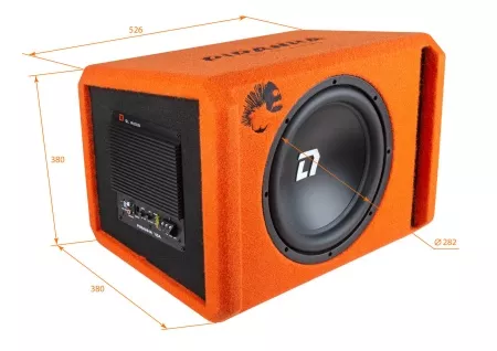 Фото dl audio piranha 12a v.2 orange активный корпусной сабвуфер DL Audio Piranha 12A V.2 Orange активный корпусной сабвуфер