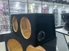 Корпус для сабвуфера BOX-122 черный (ЗЯ, 2х12", накл. 51 л.)