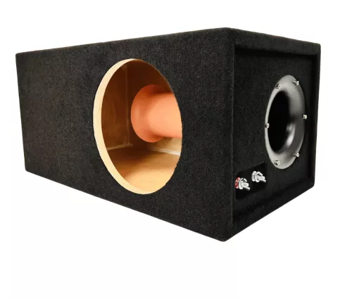 Фото корпус для сабвуфера box-10т40 черный ( 10", 40 л. 110 труба) Корпус для сабвуфера BOX-10Т40 черный ( 10", 40 л. 110 труба)