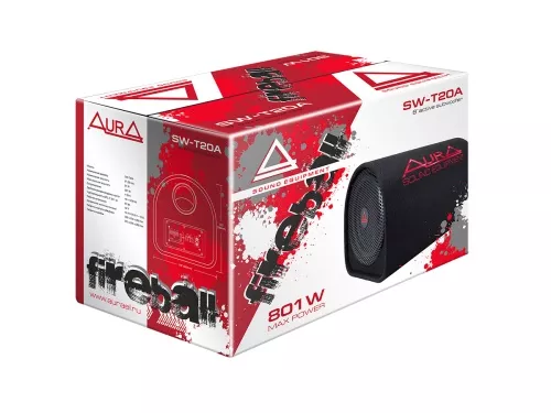 Фото aura sw-t20a 8" активный корпусной сабвуфер Aura SW-T20A 8" активный корпусной сабвуфер