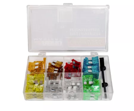 Abro masters набор предохранителей, флажковые №2 (5,7.5,10,15,20,25,30А) 100шт