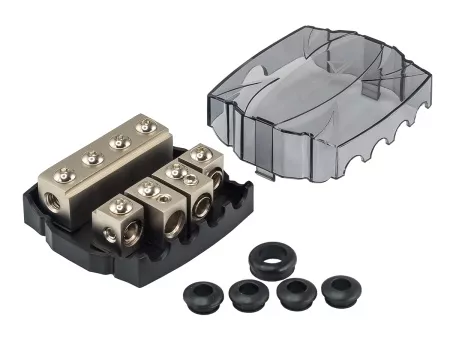 Фото aura fhm-4148 держатель на 4 предохранителя mini anl Aura FHM-4148 держатель на 4 предохранителя mini ANL
