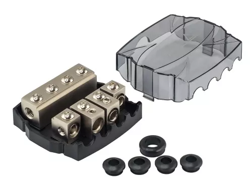 Фото aura fhm-4148 держатель на 4 предохранителя mini anl Aura FHM-4148 держатель на 4 предохранителя mini ANL