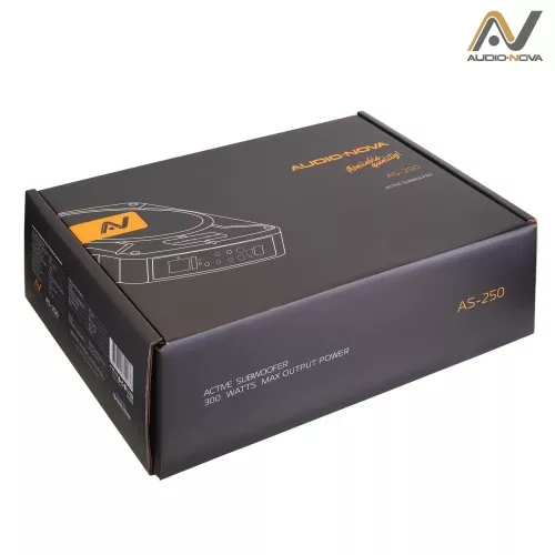 Фото audio nova as-250 активный корпусной сабвуфер AUDIO NOVA AS-250 активный корпусной сабвуфер