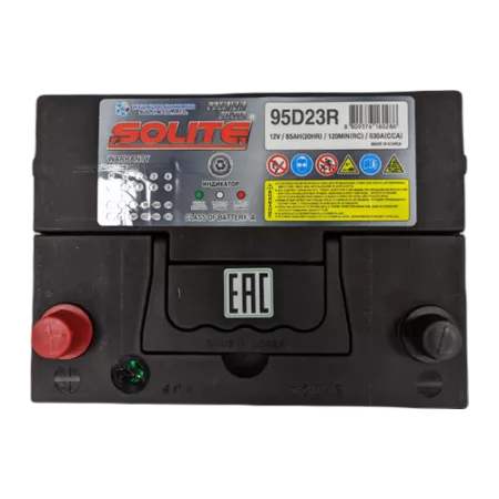 Solite Silver 95D23R 85Ач 630А аккумулятор автомобильный