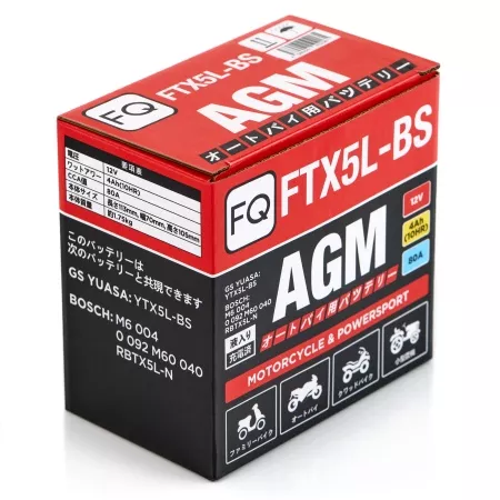 Фото аккумулятор fq ftx5l agm  емк.4.0а/ч; п.т.80а Аккумулятор FQ FTX5L AGM  емк.4.0А/ч; п.т.80А