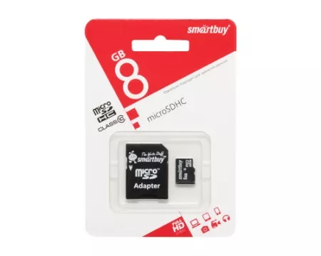 Карта памяти "Micro Sd" 8 GB 10 Class 35794