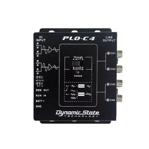 Фото dynamic state plo-c4 pro series 4-канальный преобразователь высокоуровневого сигнала в линейный Dynamic State PLO-C4 PRO Series 4-канальный преобразователь высокоуровневого сигнала в линейный