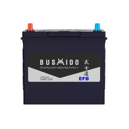 Фото bushido efb 75b24r ca 50ач 480а аккумулятор автомобильный BUSHIDO EFB 75B24R CA 50Ач 480А аккумулятор автомобильный