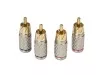 Aura RCA-P602 RCA коннектор, 6 мм вход, (4 шт)