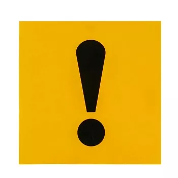 Наклейка "Неопытный водитель/восклицательный знак" (15х15см) 31986