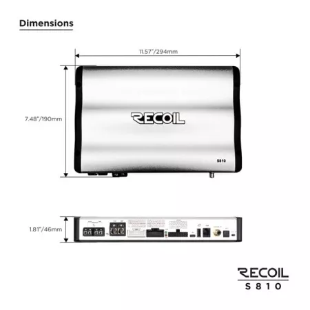 Фото recoil s810 усилитель с процессором Recoil S810 усилитель с процессором