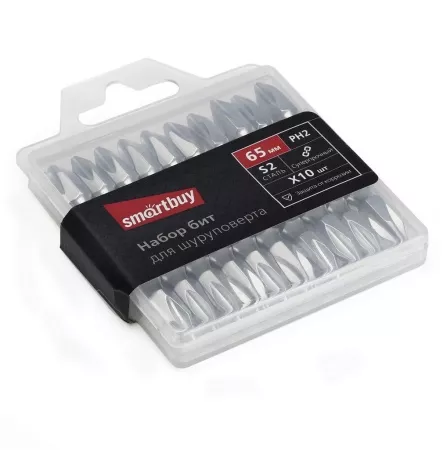 Smartbuy Tools Набор бит для шуруповерта, PH2, 10 шт.