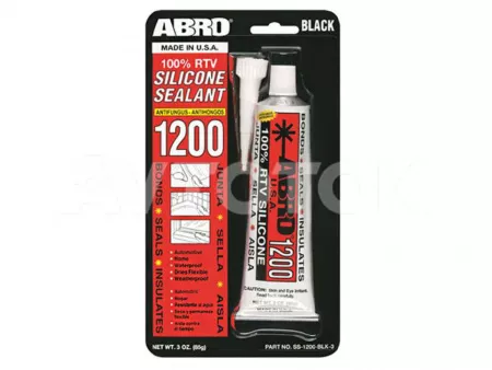 Герметик силиконовый 1200 (черный) 85г ABRO