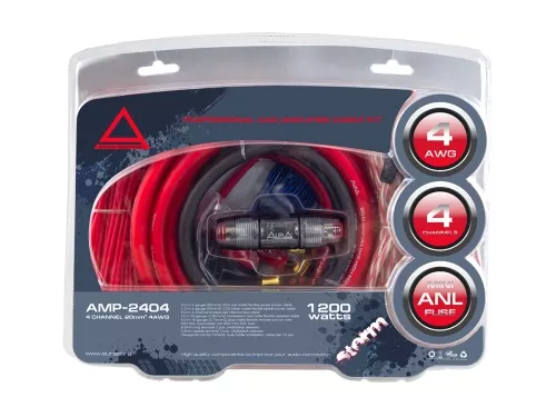 Фото aura amp-2404 комплект кабелей для усилителя Aura AMP-2404 комплект кабелей для усилителя