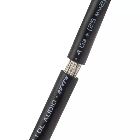 Фото dl audio raven power cable кабель силовой 4 ga black (50m) DL Audio Raven Power Cable кабель силовой 4 GA Black (50m)