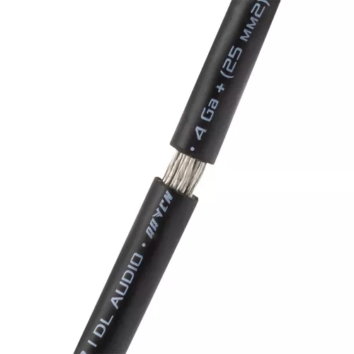 DL Audio Raven Power Cable кабель силовой 4 GA Black (50m)
