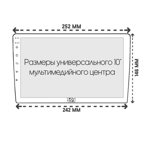 Рамка для установки в Toyota Alphard (2008-2015) MFA дисплея