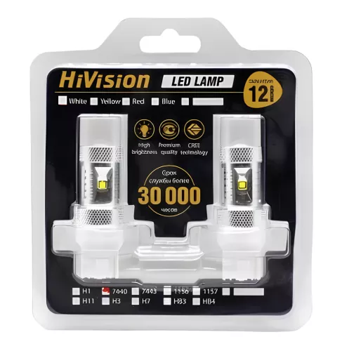 Фото лампа светодиодная "hivision" t20 (7440) одноконтактная, csp, оранжевый Лампа светодиодная "HiVision" T20 (7440) одноконтактная, CSP, оранжевый