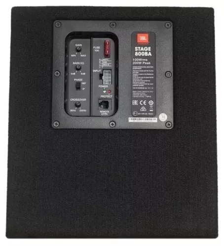 Фото jbl stage 800 ba активный корпусной сабвуфер JBL STAGE 800 BA активный корпусной сабвуфер