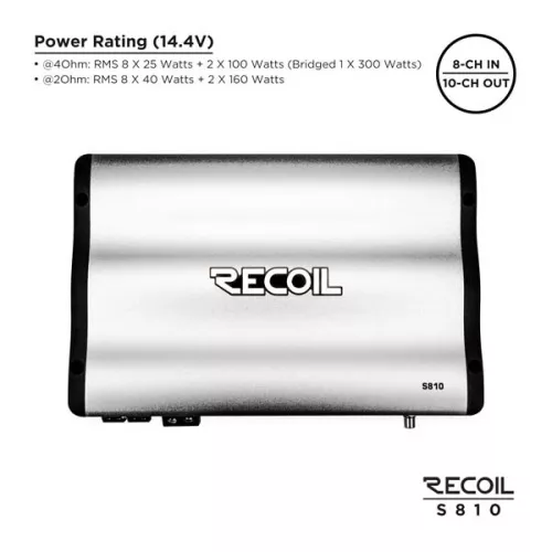 Фото recoil s810 усилитель с процессором Recoil S810 усилитель с процессором