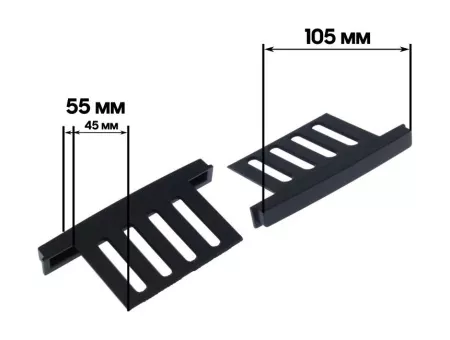 Рамка для установки в Nissan (расширительные ушки) черные