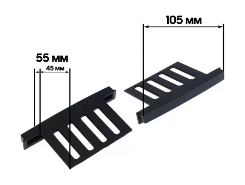 Рамка для установки в Nissan (расширительные ушки) черные