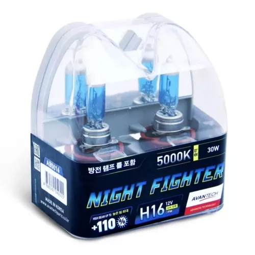 Фото лампа avantech h16 12v 19w (30w) 5000k 2шт Лампа Avantech H16 12V 19W (30W) 5000k 2шт