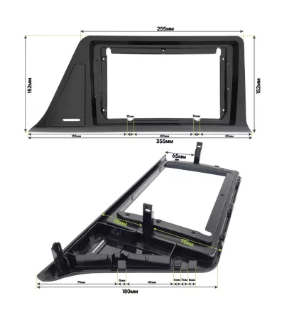 Рамка для установки в Toyota C-HR 2019+ MFB дисплея (правый руль) Тип2