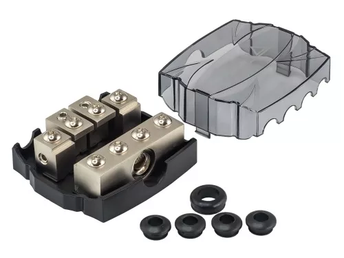 Фото aura fhm-4148 держатель на 4 предохранителя mini anl Aura FHM-4148 держатель на 4 предохранителя mini ANL