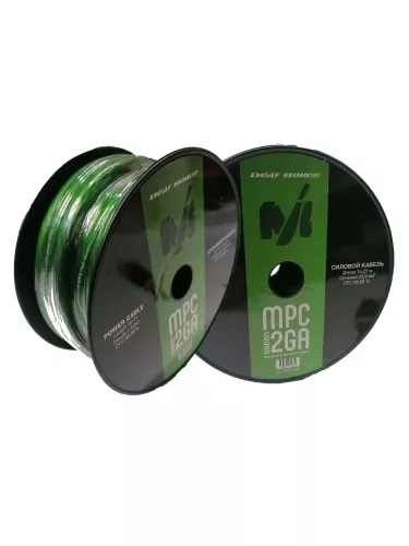 Deaf Bonce Machete MPC-2 GA Green силовой кабель 2GA