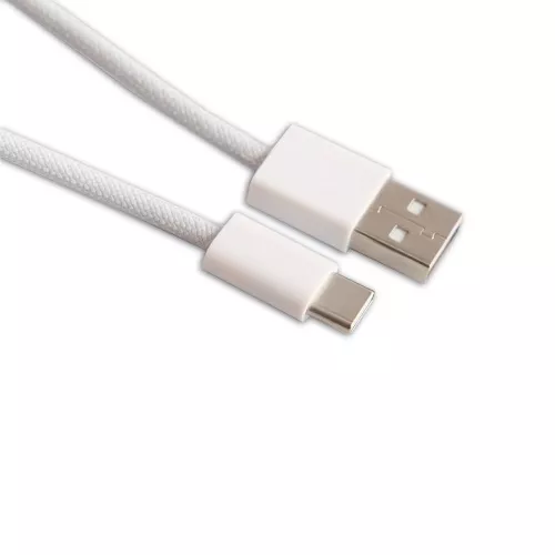 FQ кабель EnZo USB 2.0 Type-A USB Type-C плетеный белый 1м AС15-BB1