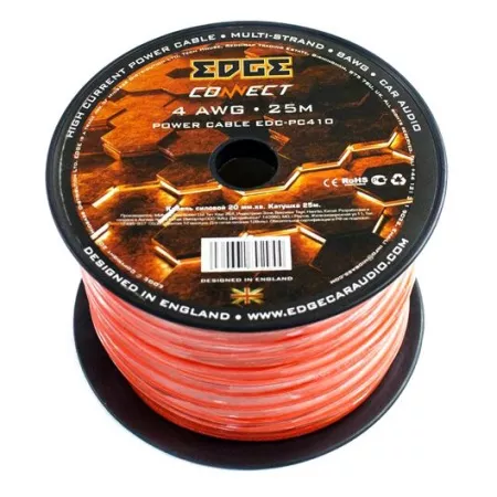 EDGE EDC-PC410 CCA кабель силовой 4AWG оранж (25м)
