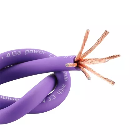 DL Audio Barracuda Power Cable кабель силовой 4 GA Purple (50m)