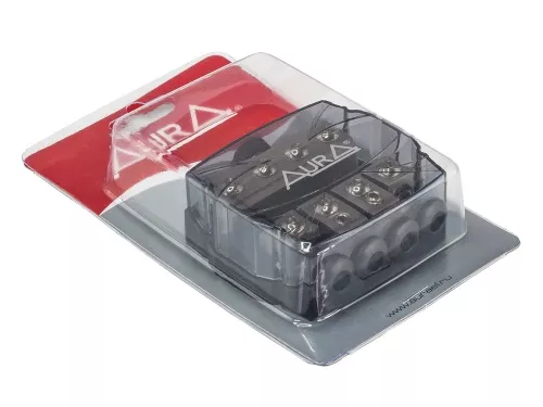Фото aura fhm-4148 держатель на 4 предохранителя mini anl Aura FHM-4148 держатель на 4 предохранителя mini ANL