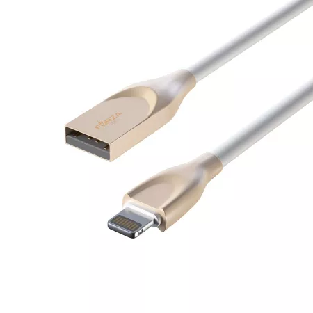 Кабель FORZA Flat White iP, 1м, 2А, белый