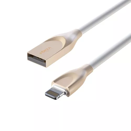 Кабель FORZA Flat White iP, 1м, 2А, белый